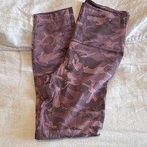 Lululemon align 25”  pink camo leggings